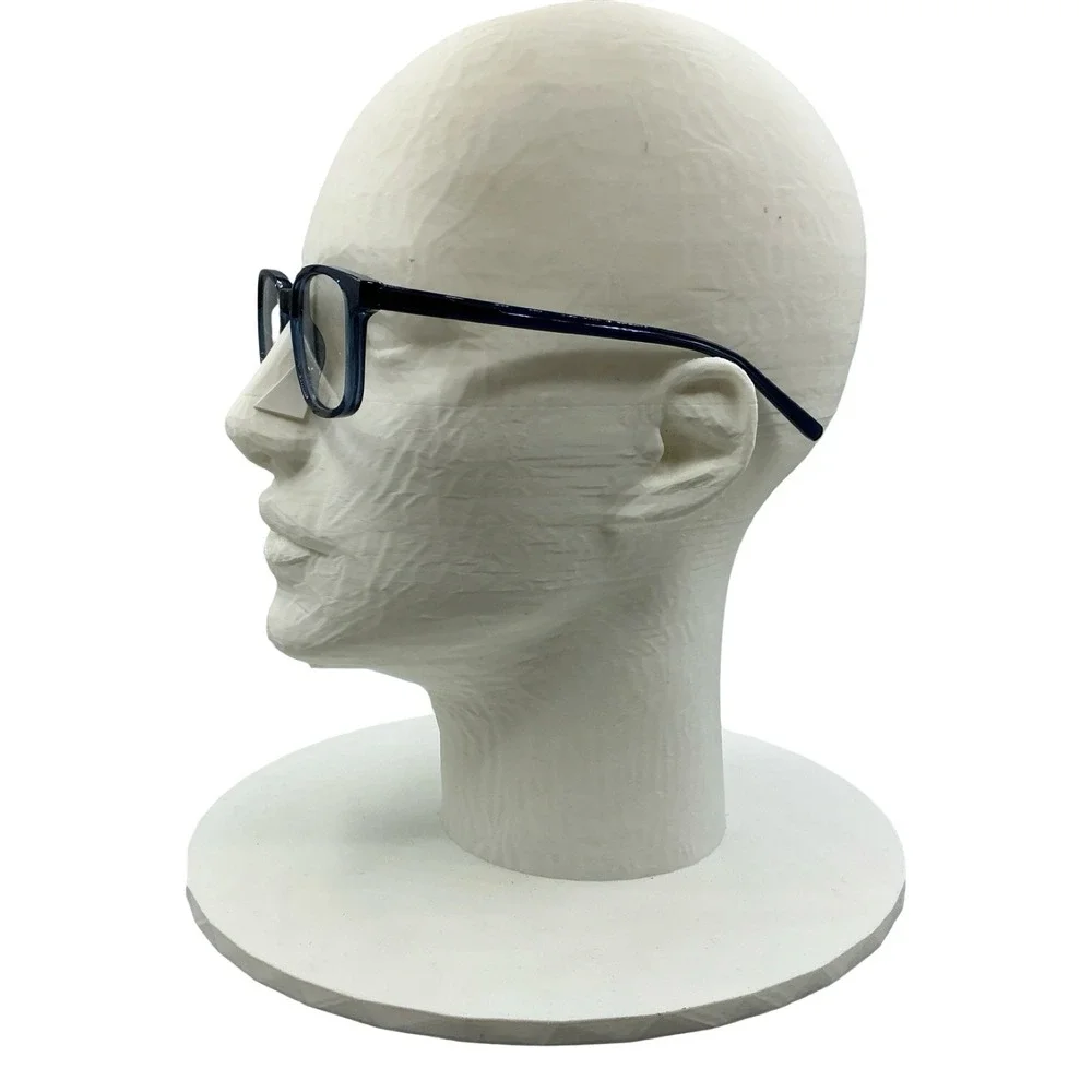 Seen SNOJ0002 CC00 Blue Square Eyeglasses Frames 46-15-125 Kids Unisex